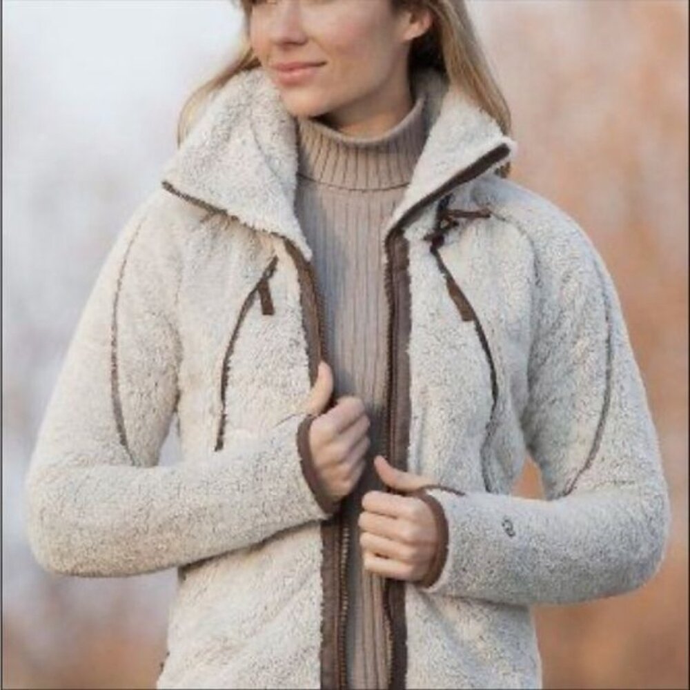 KUHL Flight luxury Fleece Jacket stone/brown Medium